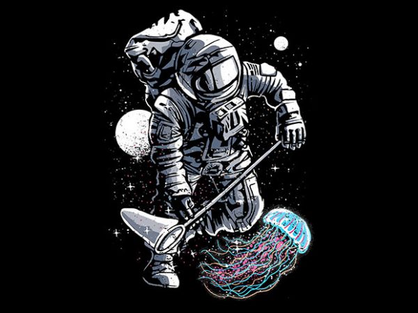 Astronaut Jellyfish T shirt Design buy t shirt design Astronaut Jellyfish T shirt Design buy t shirt design