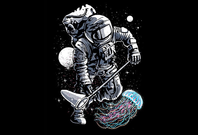 Astronaut Jellyfish T shirt Design buy t shirt design Astronaut Jellyfish t shirt design - Astronaut Jellyfish T shirt Design buy t shirt design
