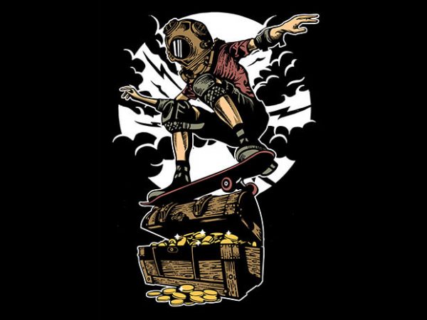 Diver Skater Treasure buy t shirt design Diver Skater Treasure buy t shirt design