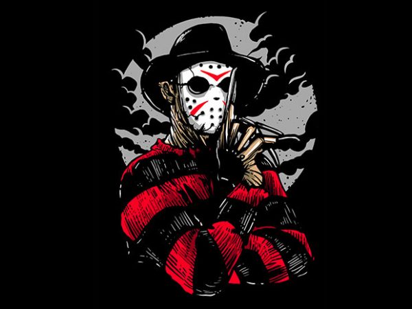 Freddy VS Jason T shirt Design buy t shirt design Freddy VS Jason T shirt Design buy t shirt design