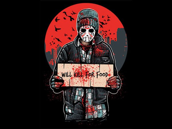 Kill For Food T shirt Design buy t shirt design Kill For Food T shirt Design buy t shirt design