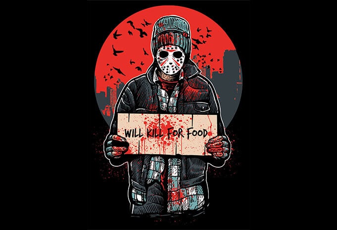 Kill For Food T shirt Design buy t shirt design Kill For Food buy t shirt design - Kill For Food T shirt Design buy t shirt design