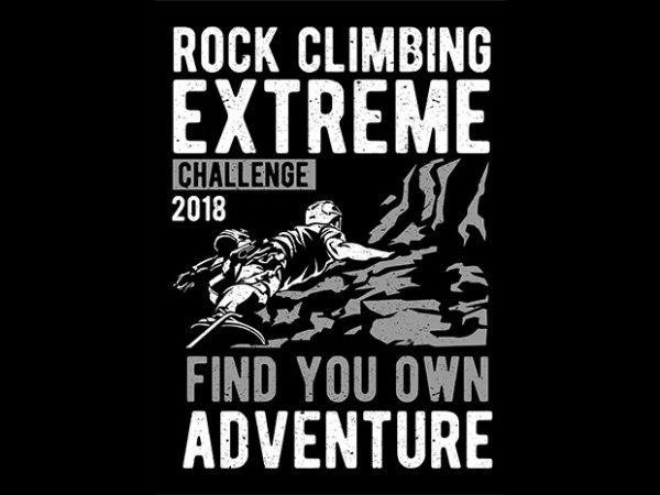 Rock Climbing t shirt design online Rock Climbing t shirt design online