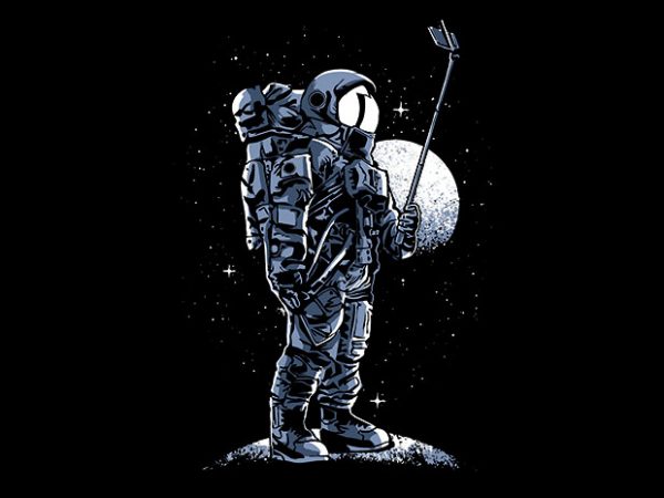 Selfie Astronaut T shirt Design buy t shirt design Selfie Astronaut T shirt Design buy t shirt design