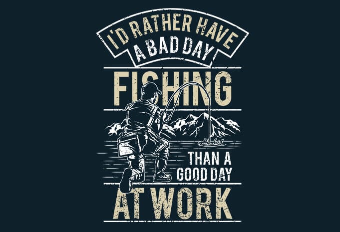 Download Fishing t shirt graphic design