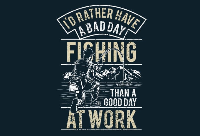 Fishing t shirt graphic design