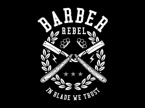 Barber Rebel t shirt template Barber Rebel t shirt template
