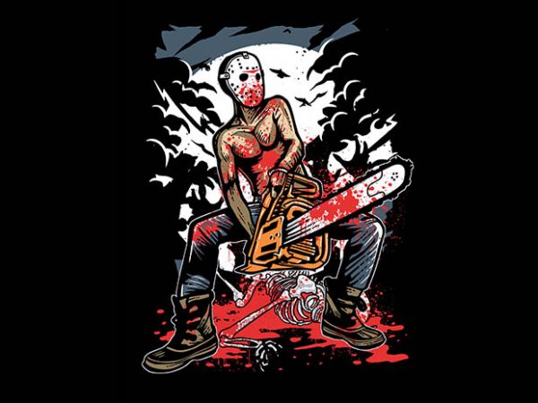 Chainsaw Killer tshirt design buy t shirt design Chainsaw Killer tshirt design buy t shirt design