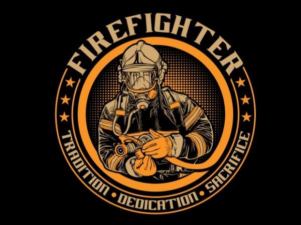 Fire Fighter t shirt graphic design Fire Fighter t shirt graphic design