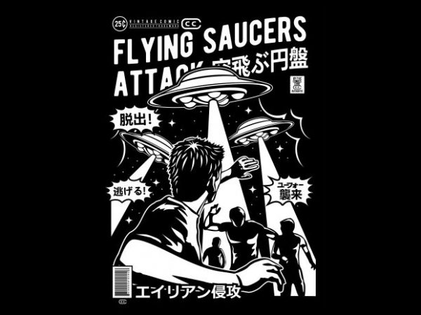 Flying Saucers Attack buy t shirt design Flying Saucers Attack buy t shirt design