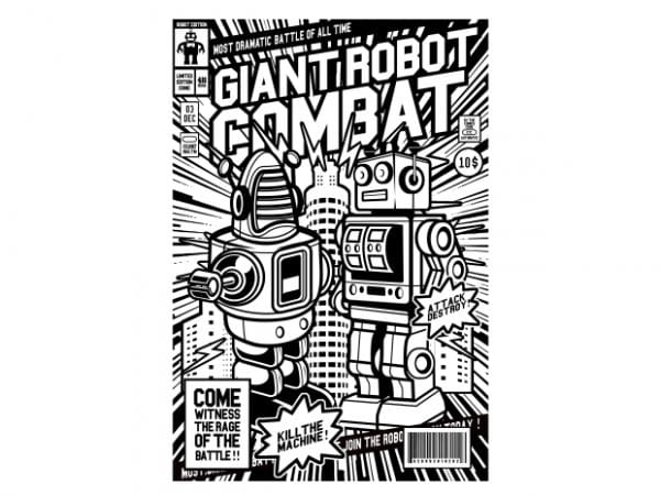 Giant Robot Combat buy t shirt design Giant Robot Combat buy t shirt design