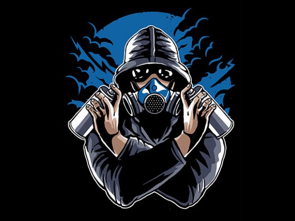 Graffiti Gasmask tshirt design buy t shirt design Graffiti Gasmask tshirt design buy t shirt design