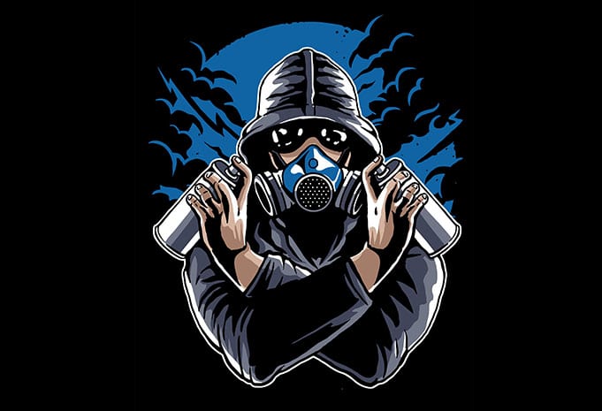 Graffiti Gasmask tshirt design buy t shirt design Graffiti Gasmask - Graffiti Gasmask tshirt design buy t shirt design