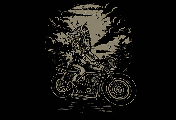 Indian Chief Rider tshirt design buy t shirt design Indian Chief Rider tshirt design - Indian Chief Rider tshirt design buy t shirt design
