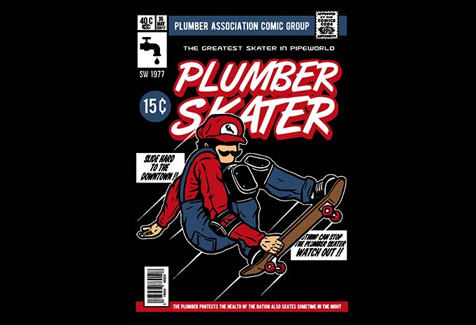 Plumber Skater t shirt design buy t shirt design Plumber Skater buy tshirt design - Plumber Skater t shirt design buy t shirt design