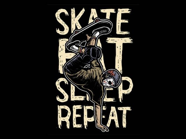 Skate Eat Sleep Repeat t shirt design buy t shirt design Skate Eat Sleep Repeat t shirt design buy t shirt design