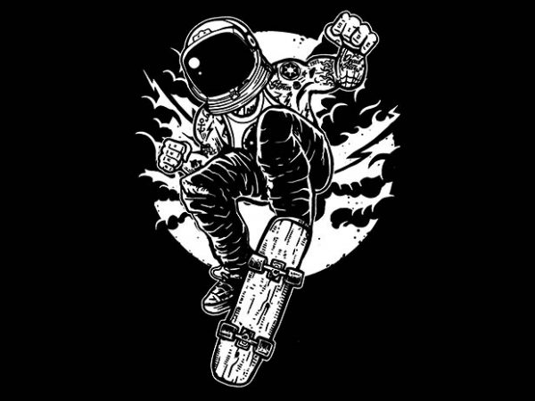 Space Skater t shirt design Space Skater t shirt design