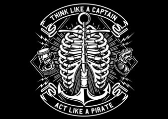 Think Like A Captain buy t shirt design Think Like A Captain buy t shirt design