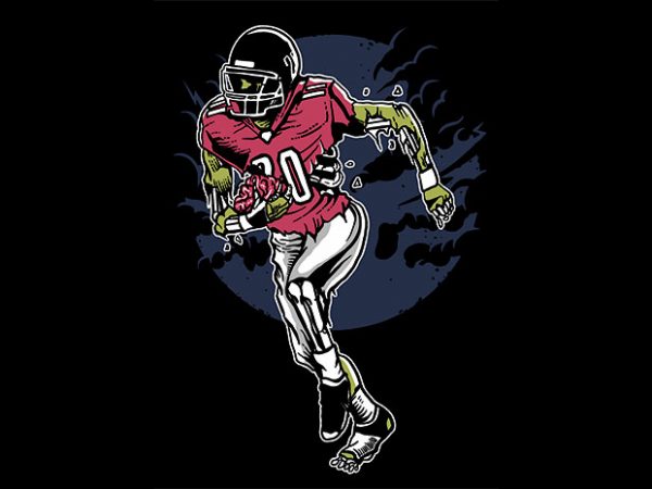 Zombie Football t shirt design buy t shirt design Zombie Football t shirt design buy t shirt design
