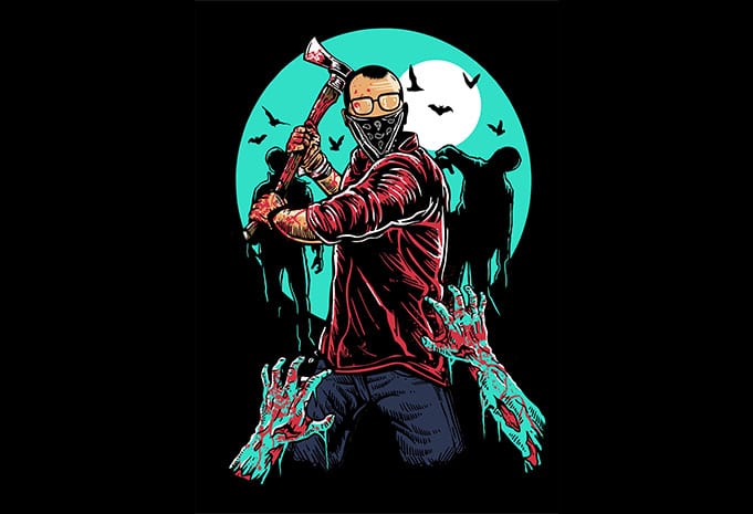 Zombie Killer t shirt design buy t shirt design Zombie Killer buy tshirt design - Zombie Killer t shirt design buy t shirt design