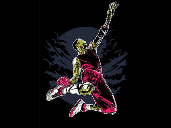 Zombie Slam Dunk t shirt design buy t shirt design Zombie Slam Dunk t shirt design buy t shirt design