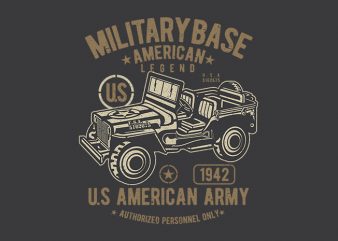 American Army Jeep vector design buy t shirt design American Army Jeep vector design buy t shirt design