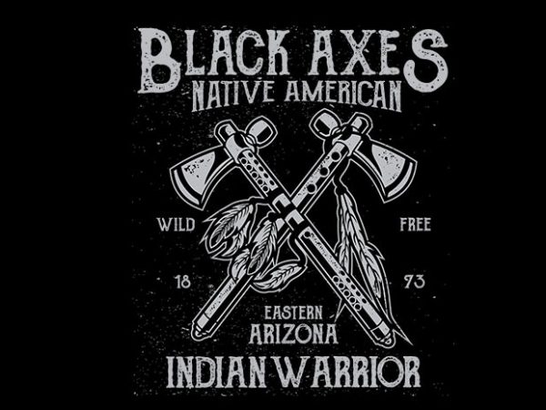 Black Axes vector t shirt design Black Axes vector t shirt design