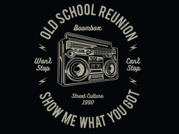 Boombox vector t shirt design Boombox vector t shirt design