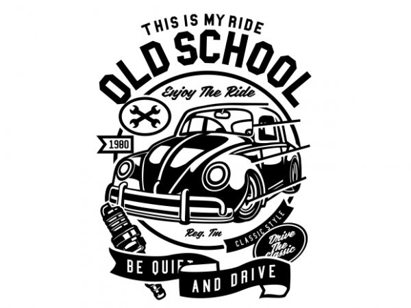 Old School Ride buy t shirt design Old School Ride buy t shirt design