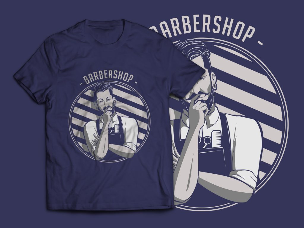 Barbershop T-Shirt Design buy t shirt design Barbershop T-Shirt Design buy t shirt design
