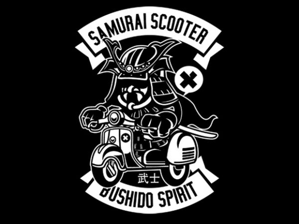 Samurai Scooter buy t shirt design Samurai Scooter buy t shirt design