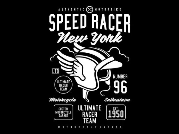 Speed Racer t shirt template vector Speed Racer t shirt template vector