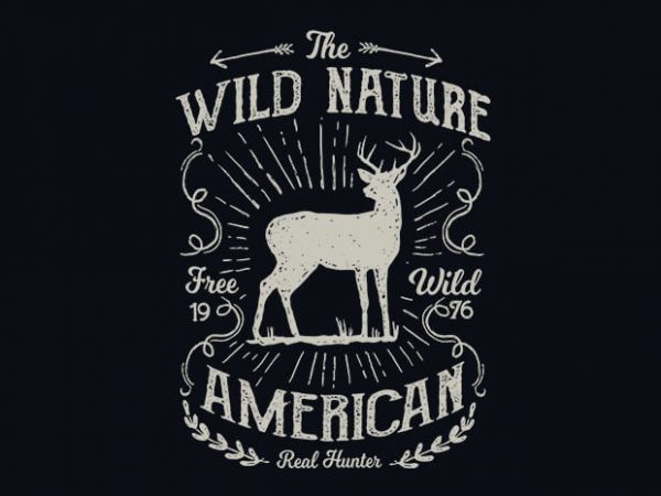 Wild Nature vector t shirt design Wild Nature vector t shirt design