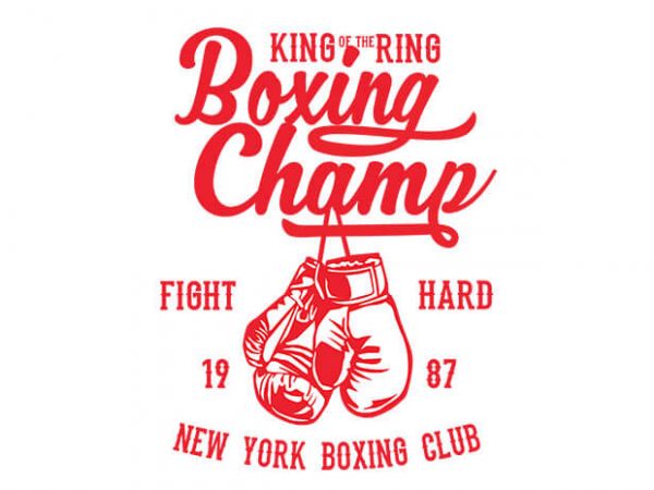Boxing Champ t shirt design Boxing Champ t shirt design