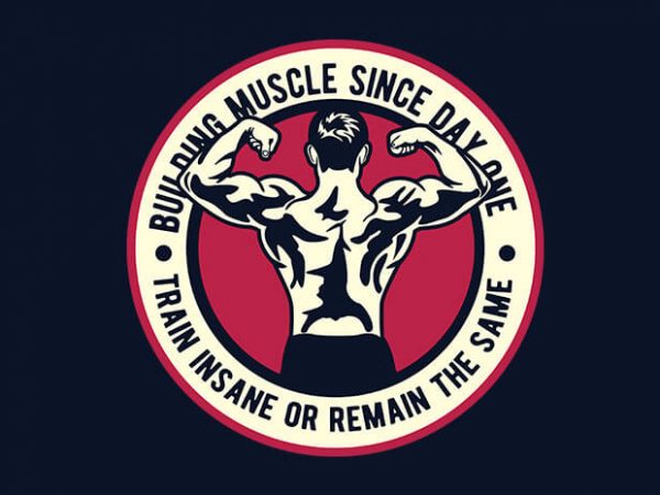 Building Muscle t shirt design Building Muscle t shirt design