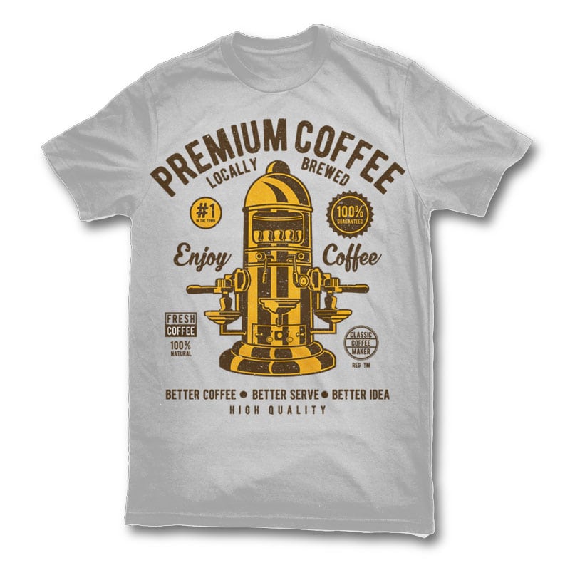 Download Classic Coffee Maker t shirt vector file