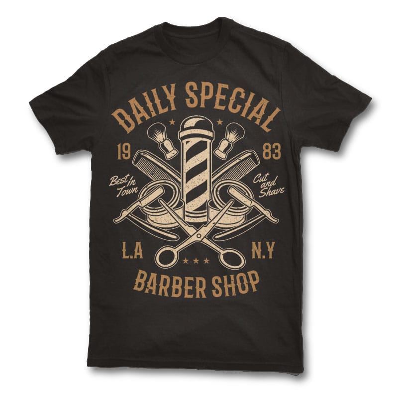 barber tee shirts