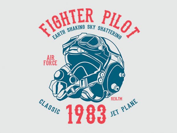 Fighter Pilot tshirt design buy t shirt design Fighter Pilot tshirt design buy t shirt design