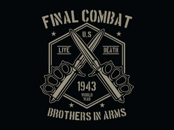 Final Combat tshirt design Final Combat tshirt design
