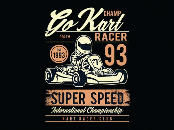 Go Kart Racer t shirt design buy t shirt design Go Kart Racer t shirt design buy t shirt design