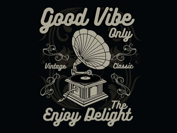 Good Vibe Only t shirt design template Good Vibe Only t shirt design template