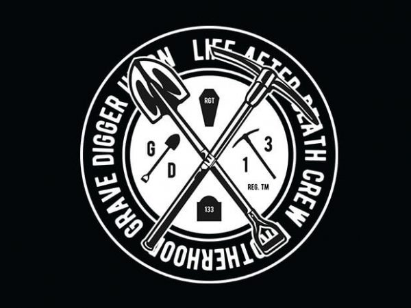 Grave Digger t shirt design Grave Digger t shirt design