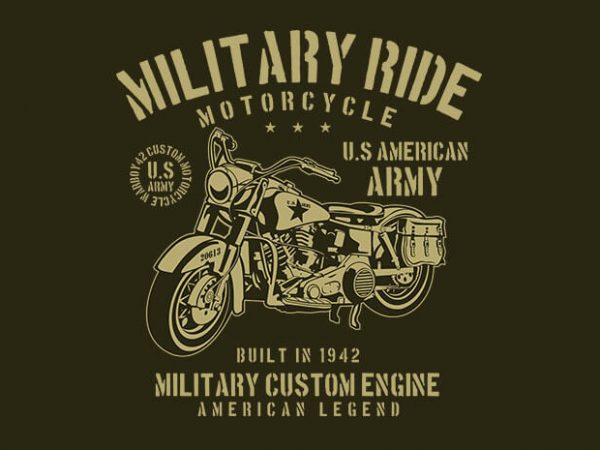 Military Ride t shirt design Military Ride t shirt design