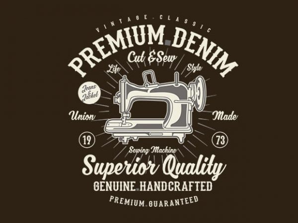 Premium Denim tshirt design Premium Denim tshirt design