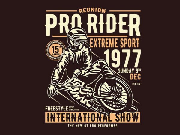 Pro Rider tshirt design buy t shirt design Pro Rider tshirt design buy t shirt design