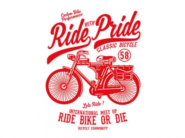 Ride With Pride tshirt design buy t shirt design Ride With Pride tshirt design buy t shirt design