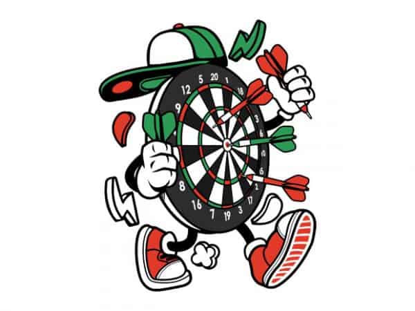 Dart t shirt vector illustration Dart t shirt vector illustration