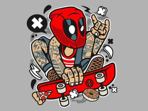 Deadpool Skater buy t shirt design Deadpool Skater buy t shirt design