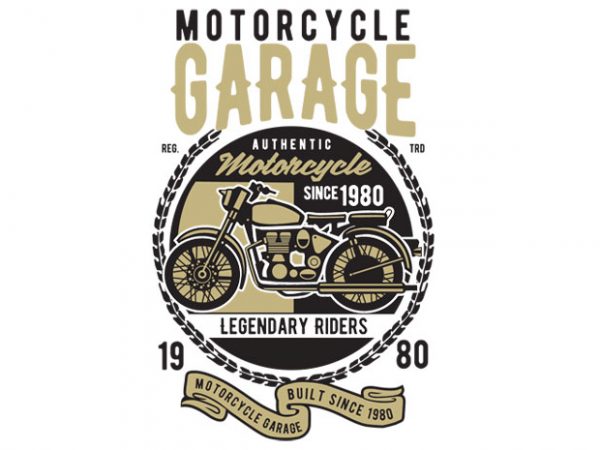 Motorcycle Garage Classic t-shirt design buy t shirt design Motorcycle Garage Classic t-shirt design buy t shirt design