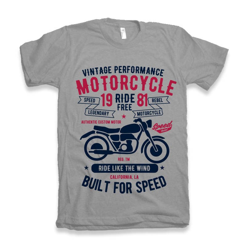 Download Motorcycle Ride Free t shirt design